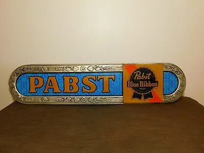 Vintage Bar 37  Wide Pabst Blue Ribbon  Beer Plastic Wall Sign *needs New Bulb* • $195.99