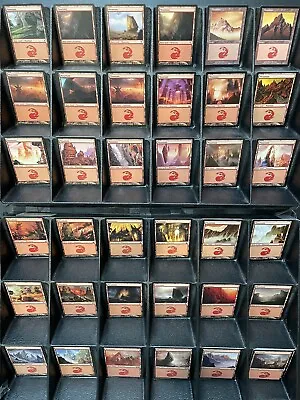 16 Different Red Mountain Basic Land All Vintage Pre-2016 Lands MTG SP - NM AZ1 • $3.99