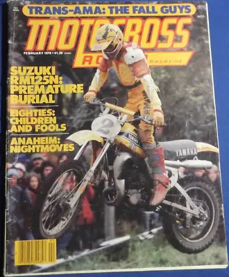 Motocross Action Magazine-feb 1979-bob Hannah Cover-rm125n-anaheim-80's-chucksun • $38
