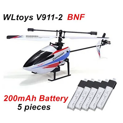 $24.95 • Buy 5pcs 3.7v 200ma Battery Spare Parts For Wltoys V911 4ch 2.4ghz Rc Helicopter
