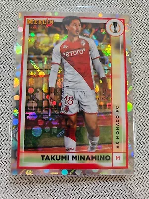 2022-23 Topps Merlin UEFA Chrome TAKUMI MINAMINO #18 VINTAGE REFRACTOR MONACO • $1