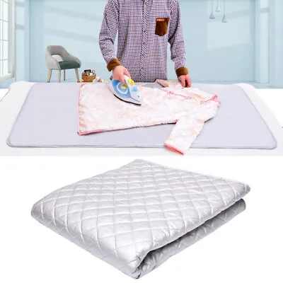 £7.99 • Buy Large Ironing Board Cover For Table Top Mat Portable Travel Iron Holiday Caravan