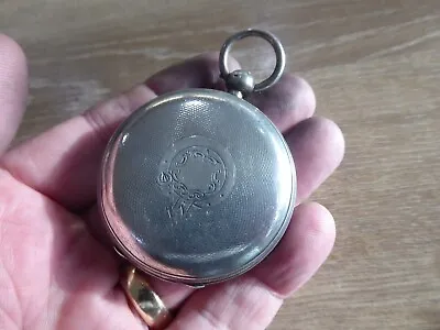 Manchester Maker Mayo Antique Solid Silver Fusee Gents Pocket Watch  Date C 1885 • $68.48