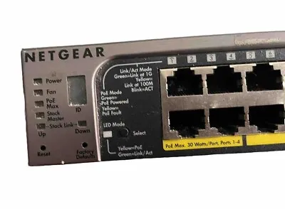 NETGEAR ProSafe GS748TPS 48-Port PoE + 4xSFP  Managed Gigabit Switch • £60