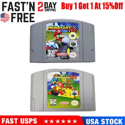 Mario Kart 64 Video Game Cartridge Console Card For Nintendo N64 US Version • $17.89