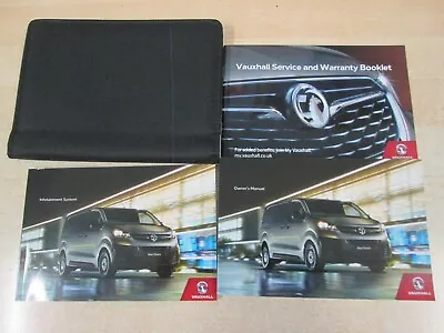 VAUXHALL VIVARO HANDBOOK & WALLET 2018-2020 cd Navigation Book `+ SERVICE BOOK • £19.99