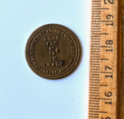 $5.99 • Buy San Carlos Arizona Trading Enterprises- Apache Indian Trader - 5c Trade Token