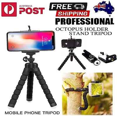 $8.99 • Buy Flexible Small Octopus Mount Mini Tripod Holder Secure Stand GoPro Camera Phone