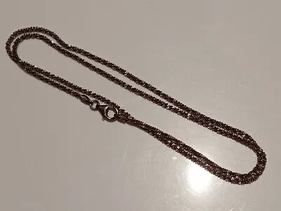 Rose Gold Tone Sterling Silver Veronese Twisted Chain Necklace • $14.91