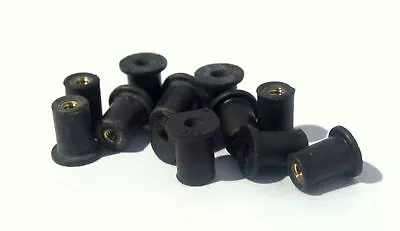 15 Quantity #6-32 Rubber Well Nut Windscreen Fairing Snowmobile OEM Replacement • $9.59