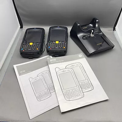 Symbol MC55A0-P20SWQQA7WR Handheld Barcode Scanners Sold As Is Lot Of 2 W/Dock • $199.99