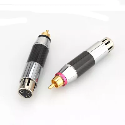 3pin XLR Female To RCA Male Socket Adapter Balanced Audio Phono Cable Plug • £13.19