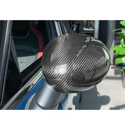 Real Carbon Fiber Side Mirror Cover Caps Fit For MINI Cooper F55 F56 F57 • $85.90