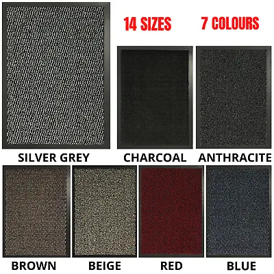 Non Slip Heavy Duty Barrier Door Mat Rubber Back Entrance - Kitchen Floor Mats • £6.99