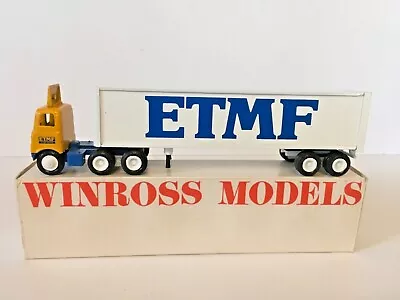 ETMF East Texas Motor Freight 1982 Winross 1/64th Scale Diecast Truck Model • $39.95