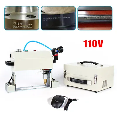 Pneumatic Dot Peen Marking Machine Vin Code Chassis Number Printer Any Angle Arc • $717.52