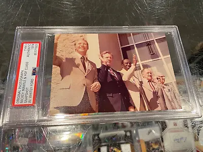 1974 Mickey Mantle Cool Papa Hof Class Original Snapshot  Photo Psa Type 1 #2 • $450