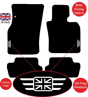 Union Jack GB Flag MINI 2014 Onwards F55 5 Door Tailored Car Mats Unique Logos • £15.99