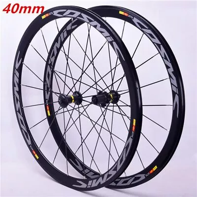 $372.75 • Buy 700C Wheelset Road Bike V Brake Disc Brake 20 24 Holes Hub 30 40. 50mm Thru Axle