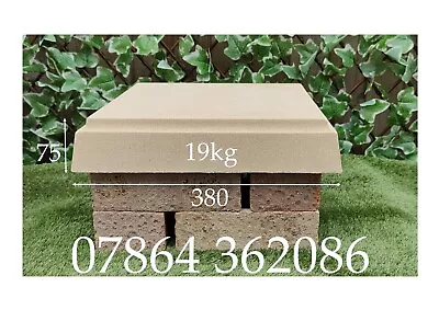 Cast Stone Pier Cap (1.5 X 1.5 Brick Square) ------Basic FLAT Top------ • £25