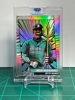 Julio Rodriguez Silver Prizm Refractor Custom Manga Art Mariners • $40