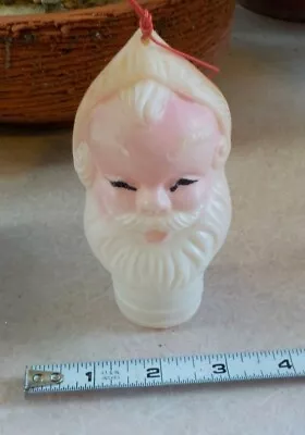  Plastic Santa Claus 1950's Christmas Light Bulb Cover Money Holder Ornament  • $12.99