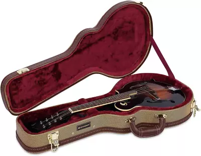 Crossrock Hard Shell Case For F-Style Mandolin In Vinyl TweedCRW620MFTW • $141.17