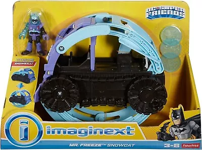 Imaginext Batman Mr. Freeze Snowcat Set With Vehicle And Figure By Fisher Price • £39.99