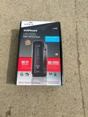 Motorola Surfboard Modem & Wi-Fi Router SBG6580 300 Dual Band With Power Supply • $34