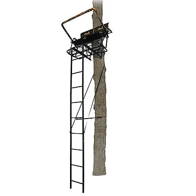 Muddy Rebel 2.5 17-Foot Tall Adjustable 2 Person Deer Hunting Ladder Tree Stand  • $318.79