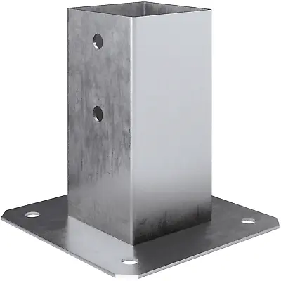 Heavy Duty Galvanised Bolt Down Square Post Fence Foot Base Support Bracket For • £107.99