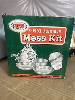 Vintage WFS 5 Piece Aluminum Mess Kit Camping Cooking Original Box Japan • $18