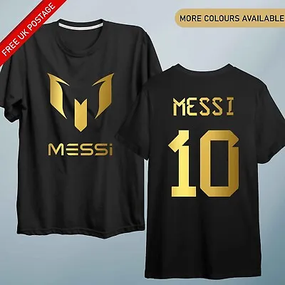 NEW Kids Messi T Shirt #10 Shirt World Cup Miami Football #10 Jersey Argentina • £12.95