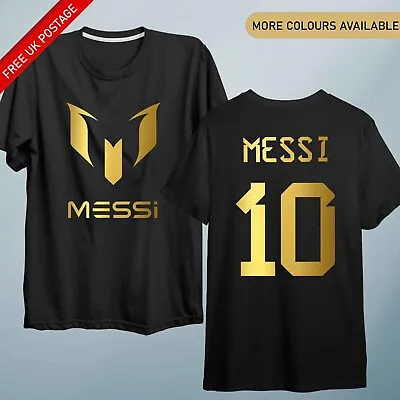 NEW Kids Messi T Shirt Soccer World Cup  Football Lionel #10 Jersey Argentina • £12.95