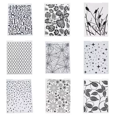 Plastic Embossing Folder Flower Stencil Template Scrapbooking Card Craft Decor • £3.09