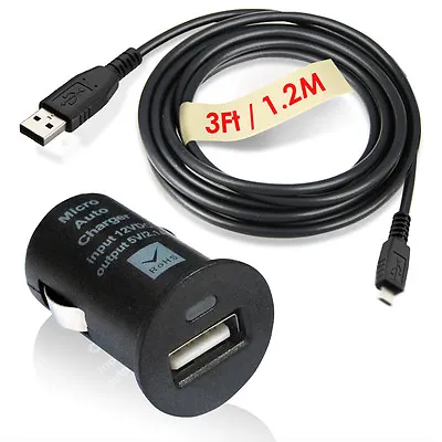 $11.99 • Buy Car Charger USB Cable For Samsung Focus Infuse Strive Skyrocket S Intensity II /