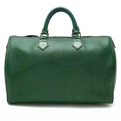 LOUIS VUITTON Epi Speedy 35 Handbag Boston Bag Leather Borneo Green M42994 • $522.41