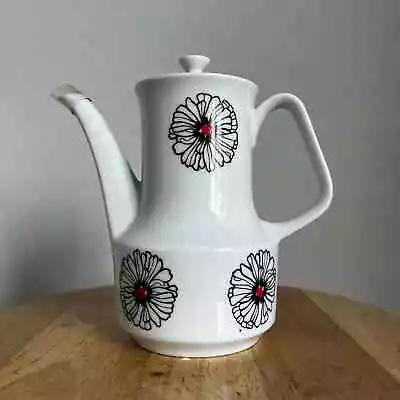Mid-Century Modern Flower Teapot • $45