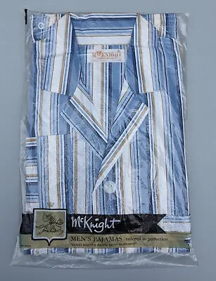 Deadstock Vintage 1960’s Men’s Blue Striped Pajamas  • $162.72