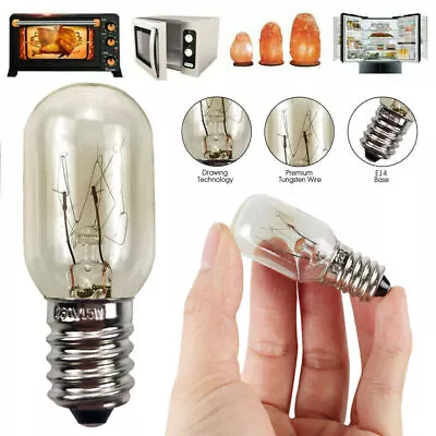 2-8x E14 Salt Lamp Globe Bulb 15W Light Bulbs 240V Refrigerator Oven Replacement • $12.99