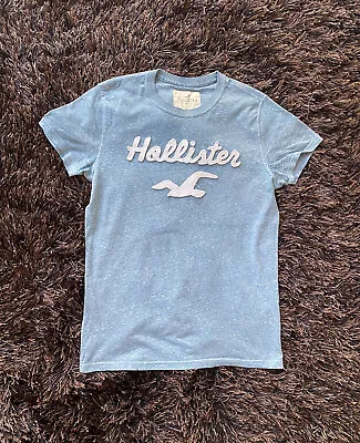 $14.99 • Buy Hollister Mens T Shirt Size Extra Small XS Short Sleeve Light Blue Summer Tee