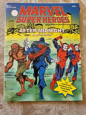 After Midnight MLA1 Marvel Super Heroes RPG TSR 6892  (#1 In Gang Wars Trilogy) • $26.75