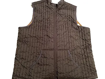 Mutual Weave Vest Big & Tall Mens 3XL Pirate Black Vest Jacket Lightweight • $19.28