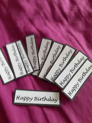 £1 • Buy  10x Happy Birthday Card Toppers/Embellishments