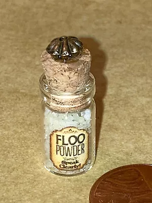 Tiny Floo Powder Glass Potion Bottle Magic Witch Wizard Glow In The Dark Potter • $7.99