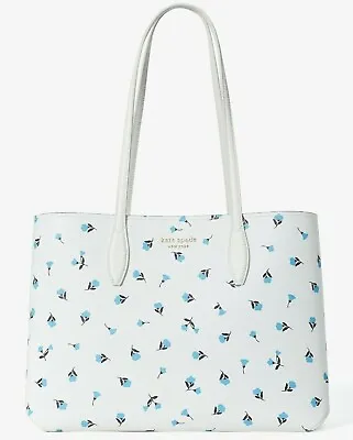 NWB Kate Spade All Day Dainty Bloom Large Tote Floral White PXR00389 Gift Bag FS • $128.99