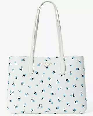 NWB Kate Spade All Day Dainty Bloom Large Tote Floral White PXR00389 Gift Bag Y • $128.99