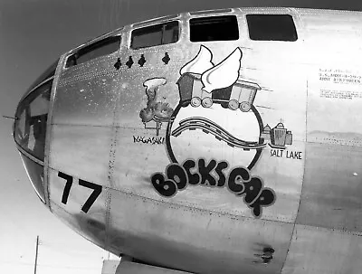  USAAF B29 Bomber Nose Art Bocks Car Nagasaki A Bomber WW2 WWII 5x7 • $6.29