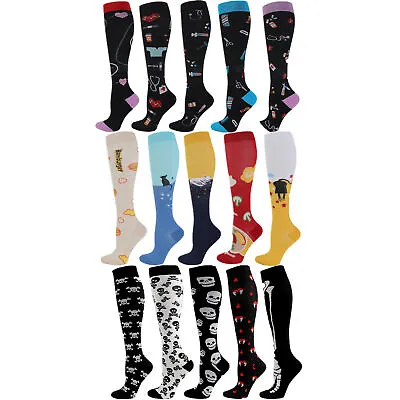 5X Men Women Compression Socks 20-30mmHg Graduated Medical Knee High Stockings • $20.99