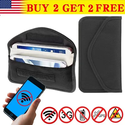 Large Faraday Bag RFID Signal Blocking Shielding Pouch Cell Phone Wallet Blocker • $6.48